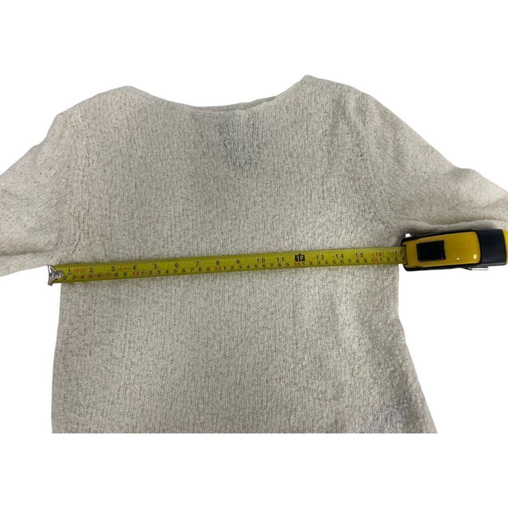 Massimo Dutti Womens Sweater Size XS Ecru Pullover Lightweight 5749/555 NWOT - Picture 8 of 11